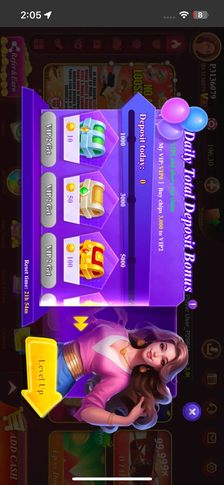 S9 Game deposit bonus screen with JazzCash option